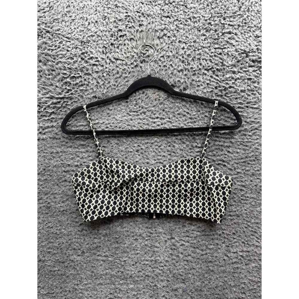 Dissh Geometric Print Spaghetti Strap Bralette Crop Top Womens Size 6 US‎